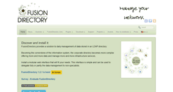 Desktop Screenshot of fusiondirectory.org