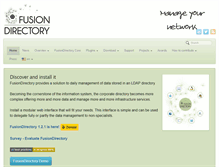 Tablet Screenshot of fusiondirectory.org